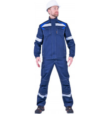Костюм СТАРАТЕЛЬ летний, синий-василек (Куртка+брюки)